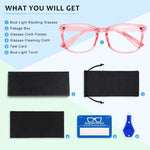 Blue Light Blocking Glass for Adults, Anti Eyestrain, UV400 Protector Glasses for Adults (Zero Power)