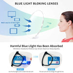 Blue Light Blocking Glass for Adults, Anti Eyestrain, UV400 Protector Glasses for Adults (Zero Power)