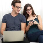 Blue Light Blocking Glass for Adults, Anti Eyestrain, UV400 Protector Glasses for Adults (Zero Power)