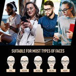 Blue Light Blocking Glass for Adults, Anti Eyestrain, UV400 Protector Glasses for Adults (Zero Power)