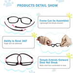 Blue Light Blocking, Anti Eyestrain, UV400 Protector Eye Glasses for Boys and Girls - Age 1 To 16 Years