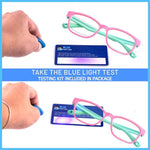Blue Light Blocking, Anti Eyestrain, UV400 Protector Eye Glasses for Boys and Girls- Age 1-16 Years (Premium Design)